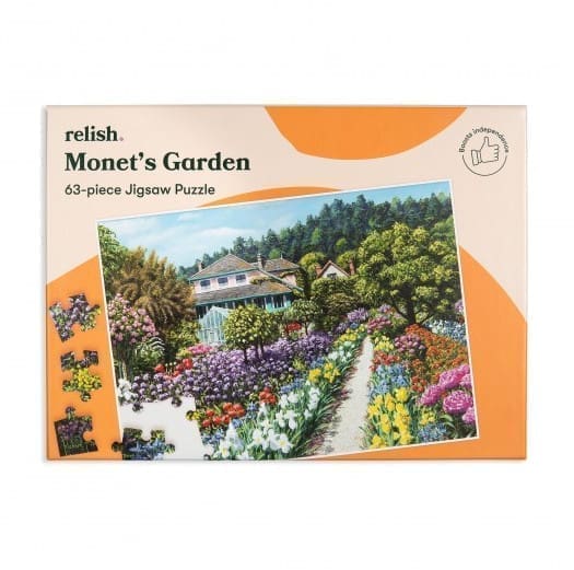 Relish 63p Large Piece Jigsaw Puzzle - Monet's Garden