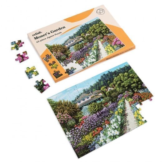 Relish 63p Large Piece Jigsaw Puzzle - Monet's Garden - Image 5
