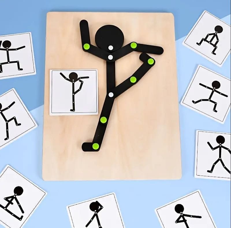 Wooden Sports Figure Matching Game - Image 3