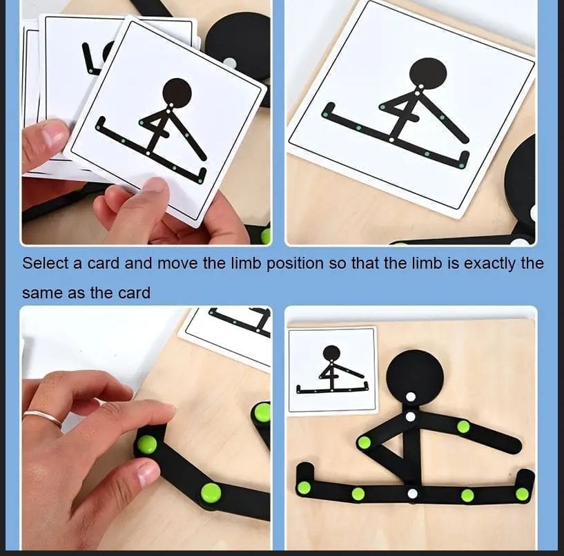 Wooden Sports Figure Matching Game - Image 2