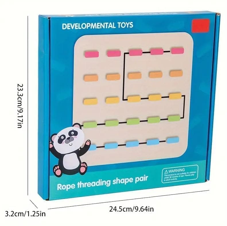 Rope Threading Wooden Puzzle - Image 4