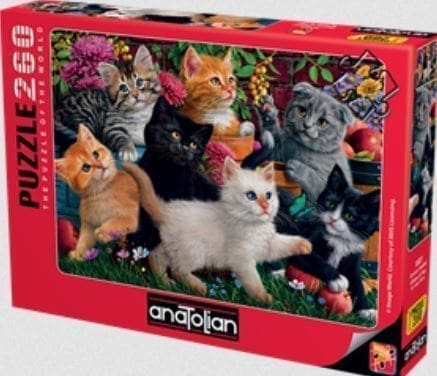 Large piece jigsaw with Kittens at Play