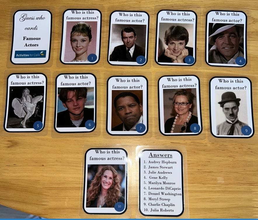 Famous Actors - Guess Who?