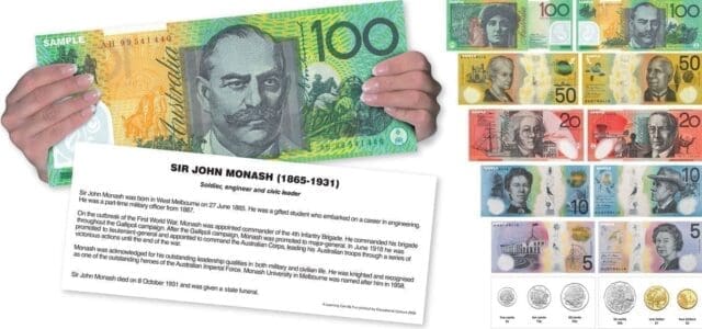 Large Print Australian Money - Take Note