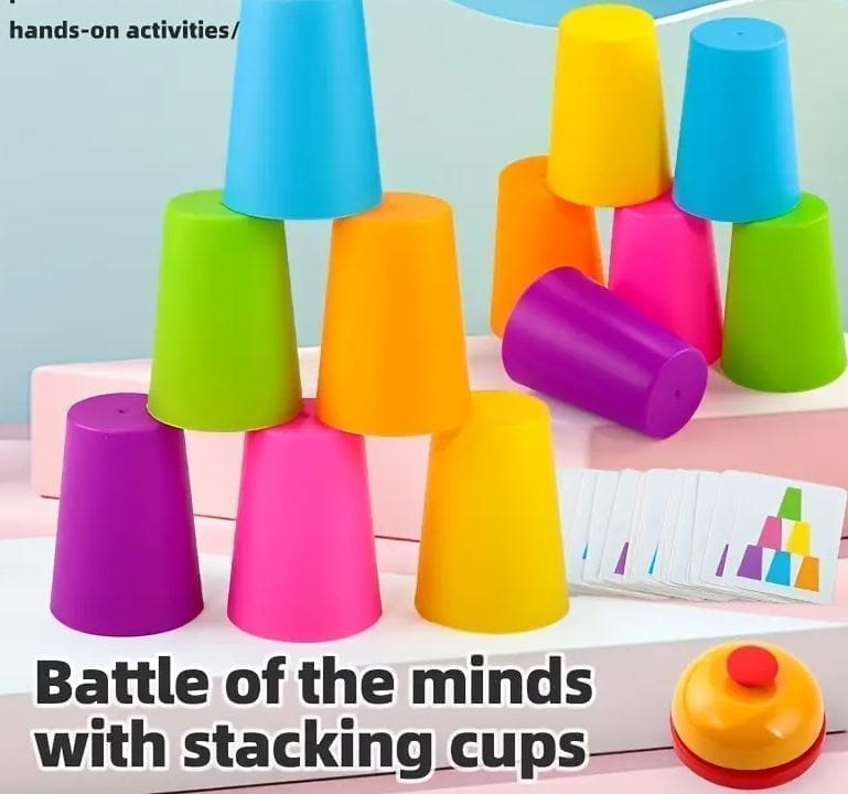 Memory Matching Stacking Cup Set - Image 4