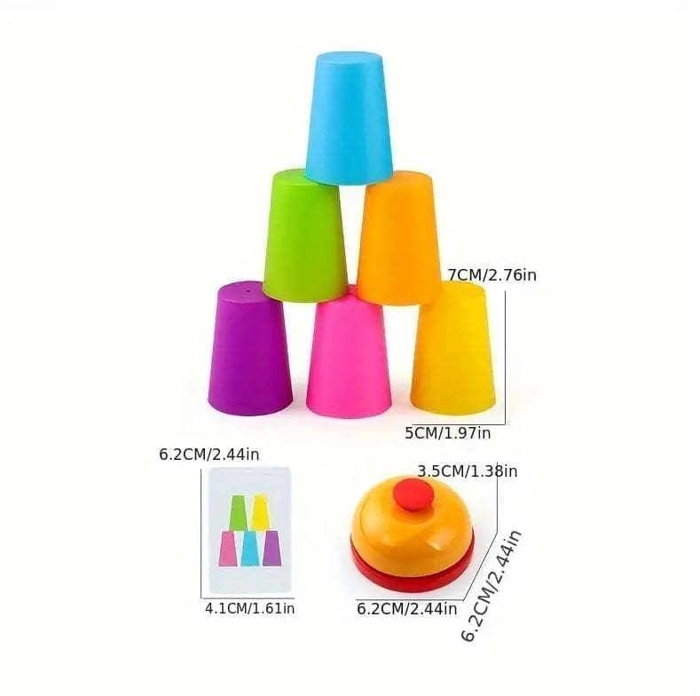 Memory Matching Stacking Cup Set - Image 2