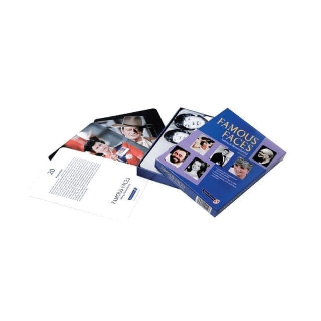 famous faces conversation cards