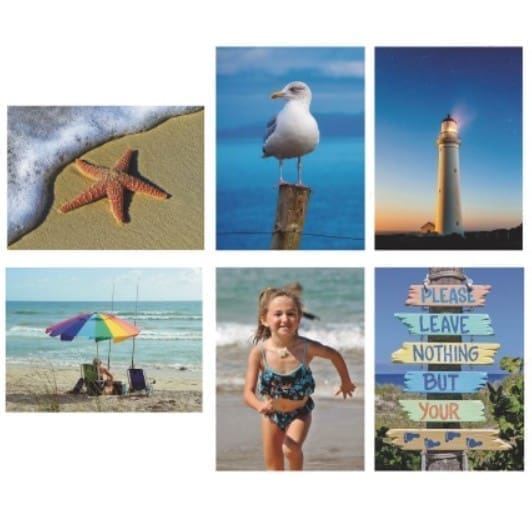 Seaside Aquapaintings (Pack of 6)